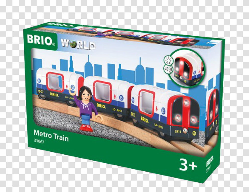 Brio Metro Train Brio Toy Car And Train, Vehicle, Transportation, Person, Human Transparent Png