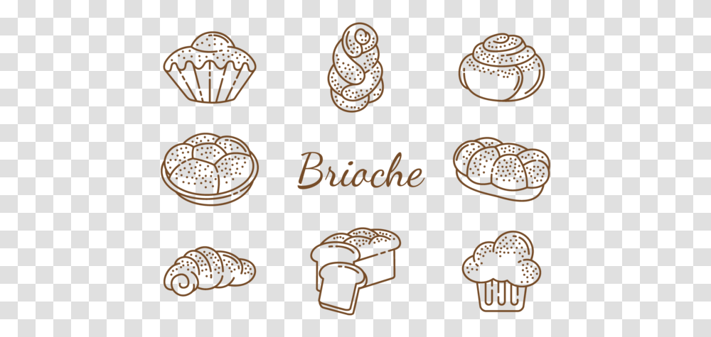Brioche Icons Vector Design, Passport, Label, Alphabet Transparent Png