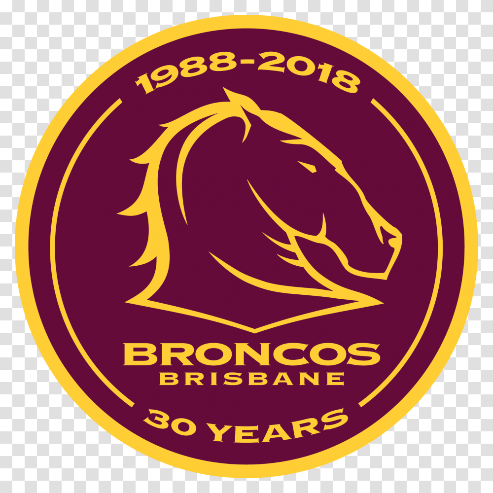 Brisbane Broncos, Logo, Label Transparent Png