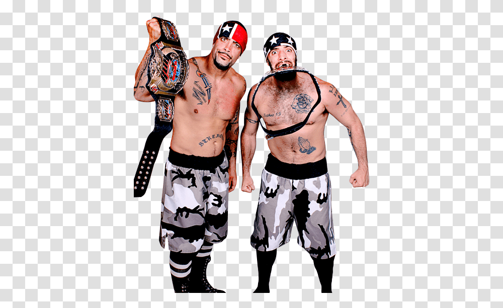 Briscoe Brothers Online World Of Wrestling, Skin, Person, Human, Tattoo Transparent Png