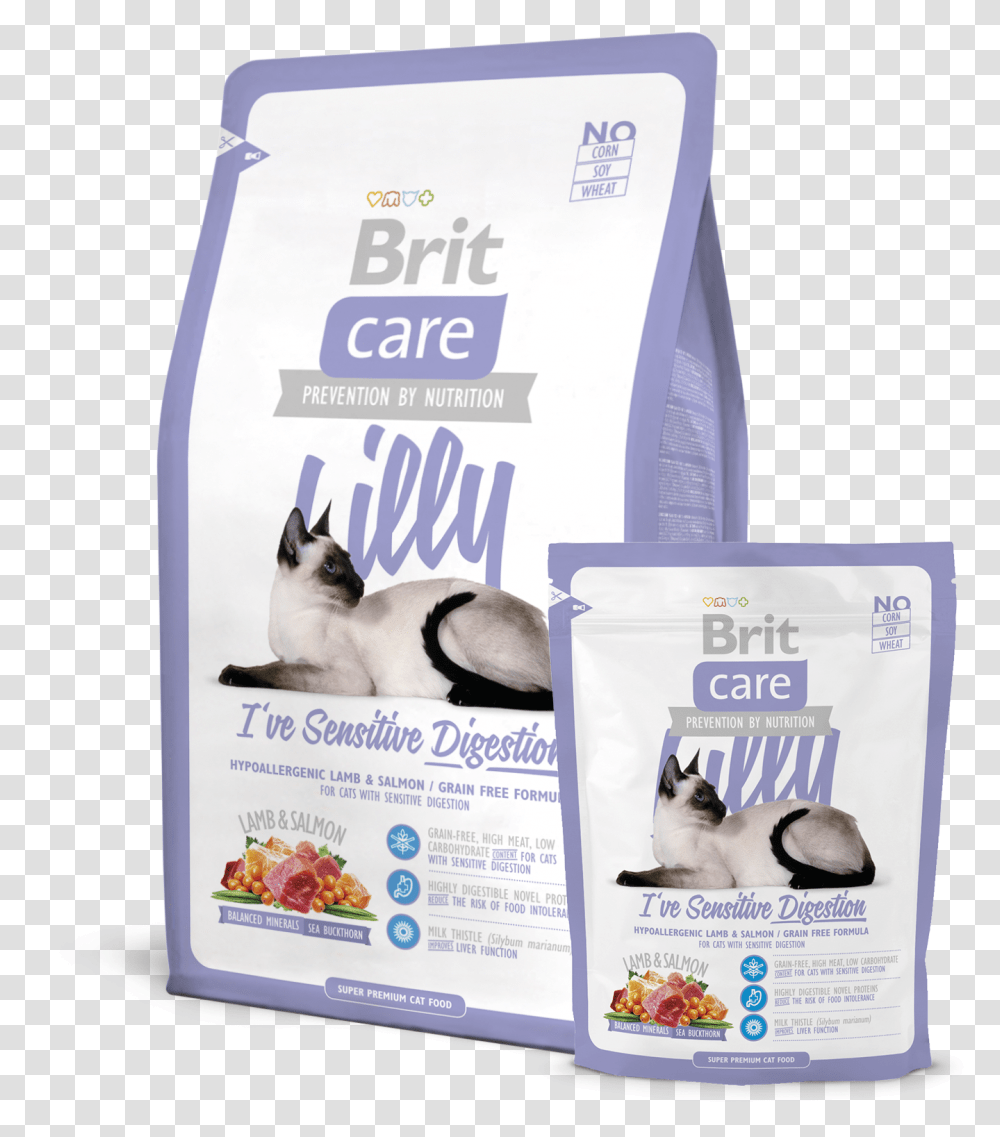 Brit Care Cat Lilly I've Sensitive Digestion Brit Care Grain Free Cat, Pet, Mammal, Animal, Poster Transparent Png