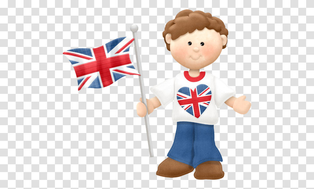Britain Flag Child Clipart, Doll, Toy, Person Transparent Png