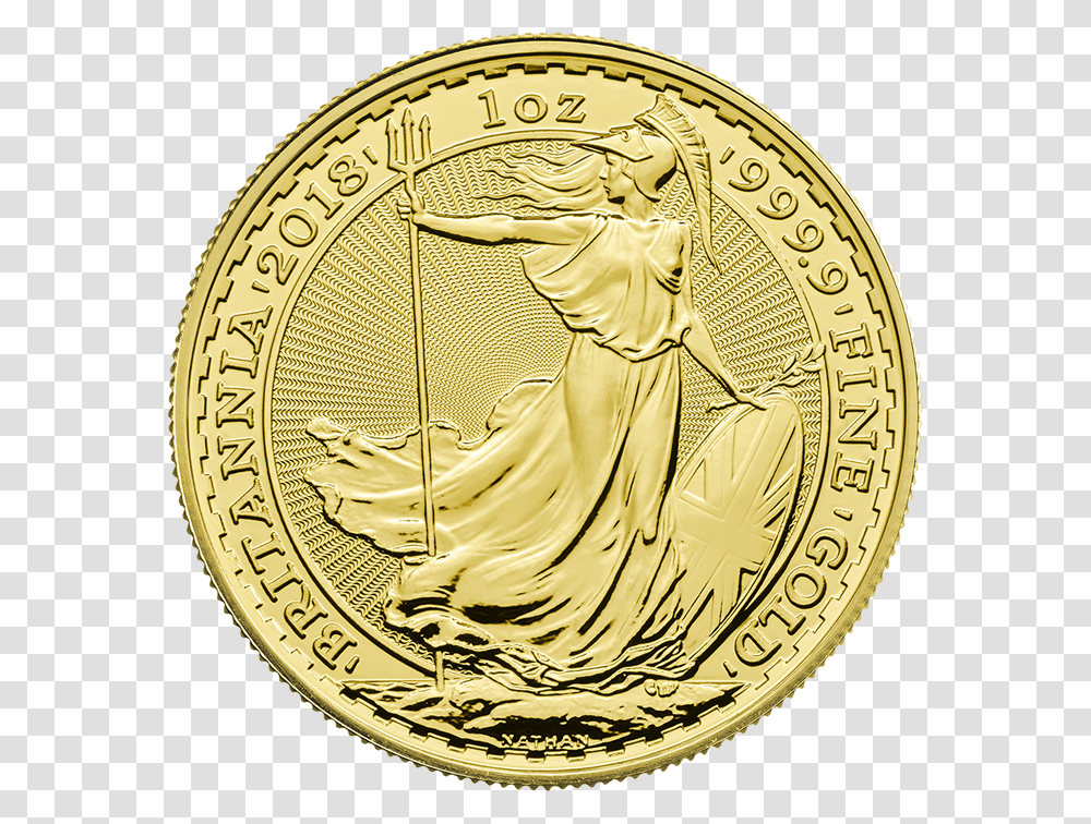 Britannia 2018 1 Oz Gold CoinSrc Https 1 10 Oz Britannia, Money Transparent Png