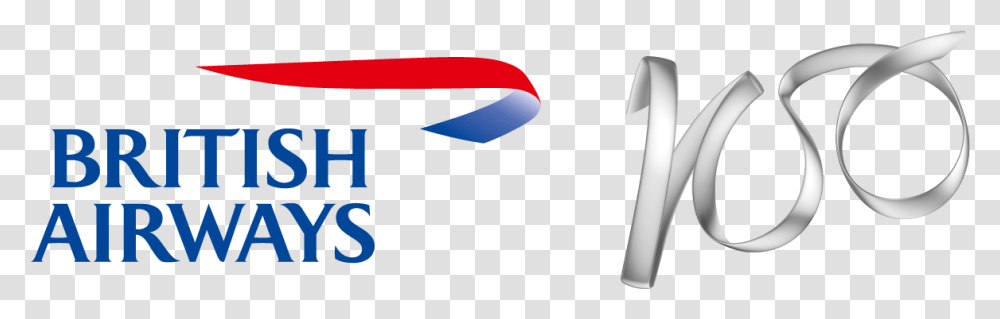British Airways 100 Years Logo Graphic Design, Scissors, Blade, Weapon Transparent Png