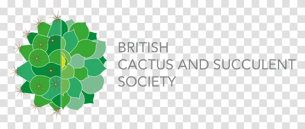 British Cactus Succulent Society British Cactus And Succulent Society Logo, Text, Plant, Tree, Alphabet Transparent Png