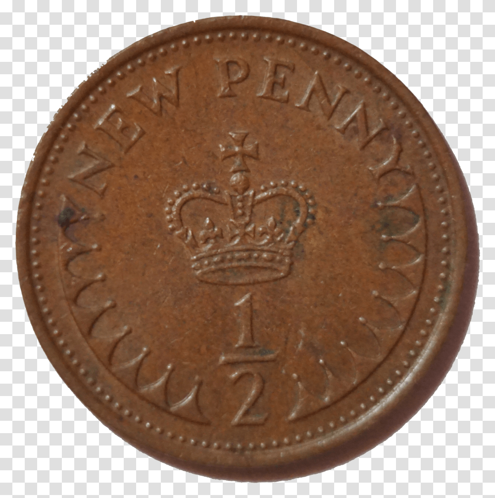 British Halfpenny Coin 1971 Reverse Coin Transparent Png