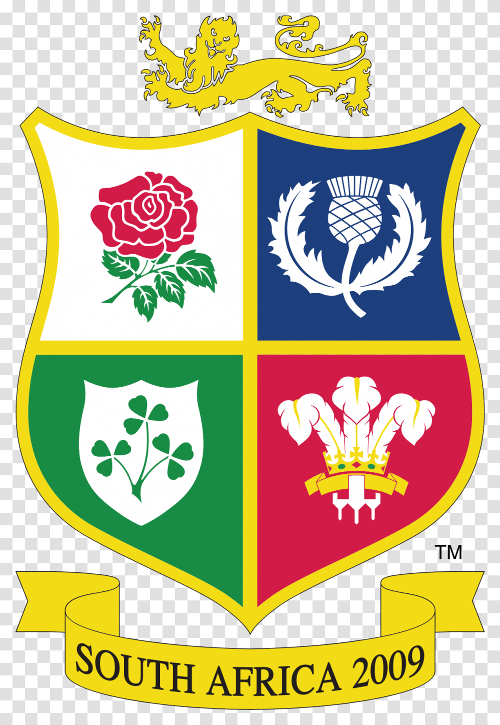 British Irish Lions Logo Image British And Irish Lions Logo, Armor, Shield, Cat, Pet Transparent Png