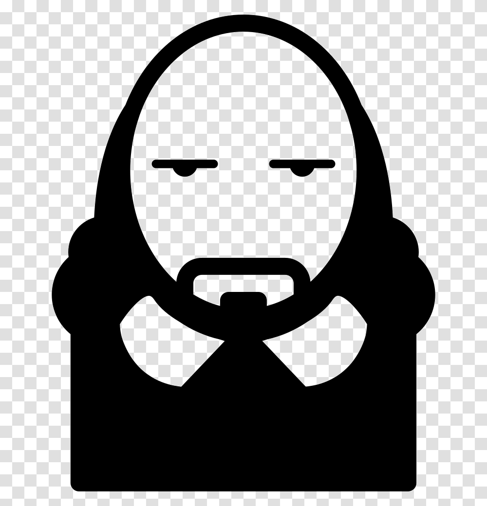 British Man With Long Hair And Beard British Man Icon, Stencil, Face, Baseball Cap, Hat Transparent Png