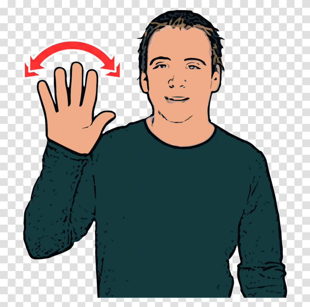 British Sign Language Stop, Sleeve, Apparel, Long Sleeve Transparent Png
