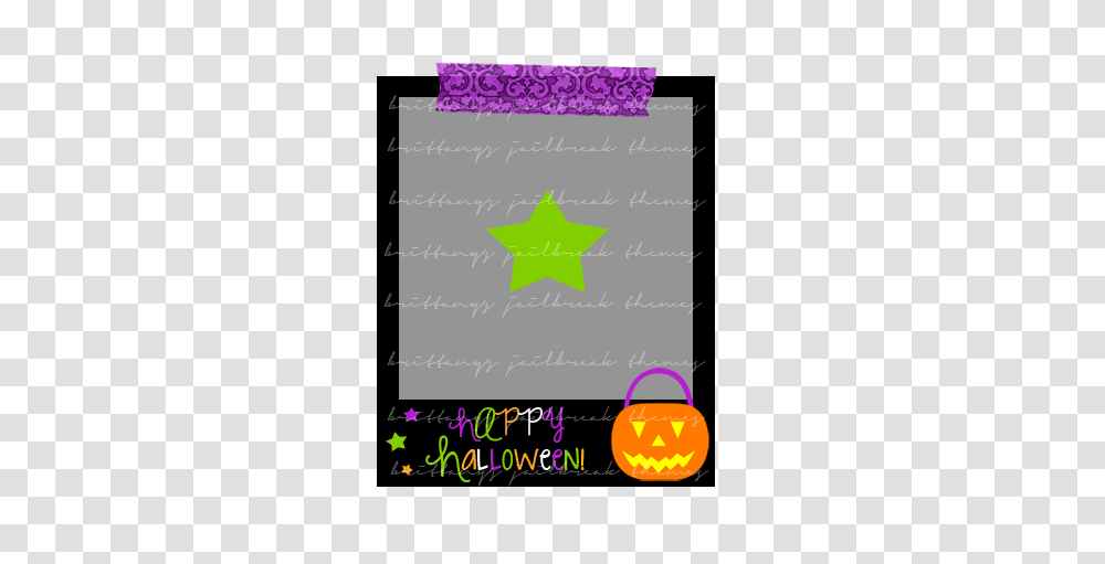 Brittanys Themes Halloween Polaroid Widget, Star Symbol, Poster, Advertisement Transparent Png