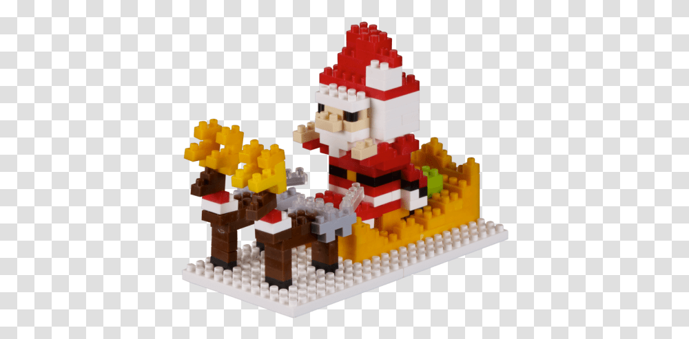 Brixies Christmas Sleigh Santa Claus, Toy, Minecraft, Plant Transparent Png