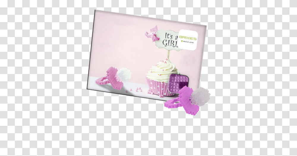 Brixies Postcard Baby Girl Orchid, Cream, Dessert, Food, Creme Transparent Png