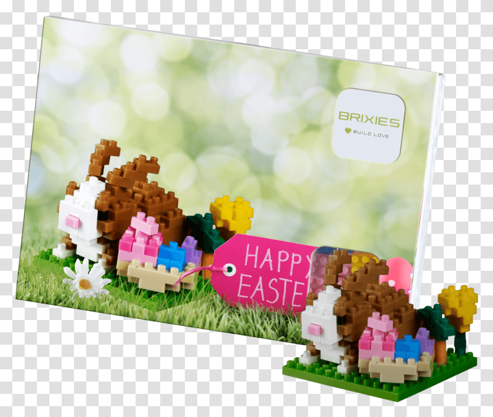 Brixies Postcard Happy Easter Lego, Toy, Minecraft, Plant, Jigsaw Puzzle Transparent Png