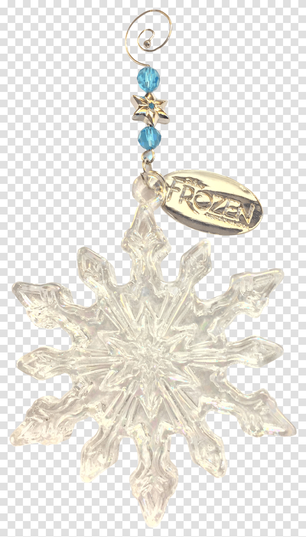 Broadway Frozen Snowflake Ornament, Cross, Pendant, Accessories Transparent Png