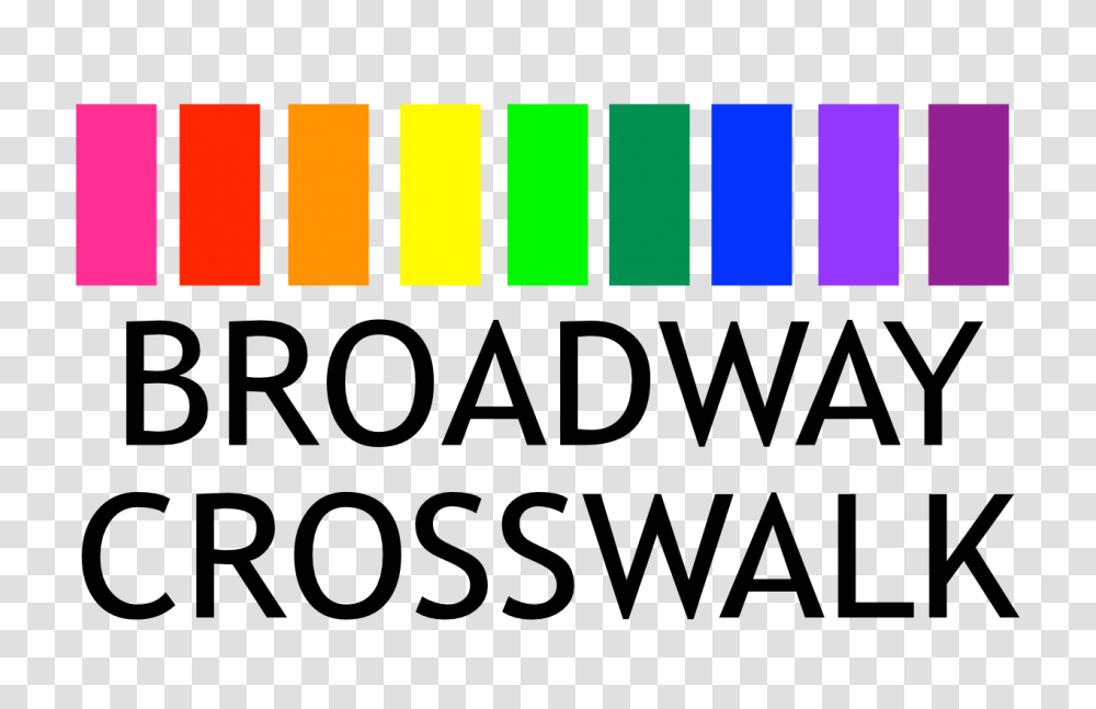 Broadway Rainbow Crosswalk, Leisure Activities, Light, Word Transparent Png