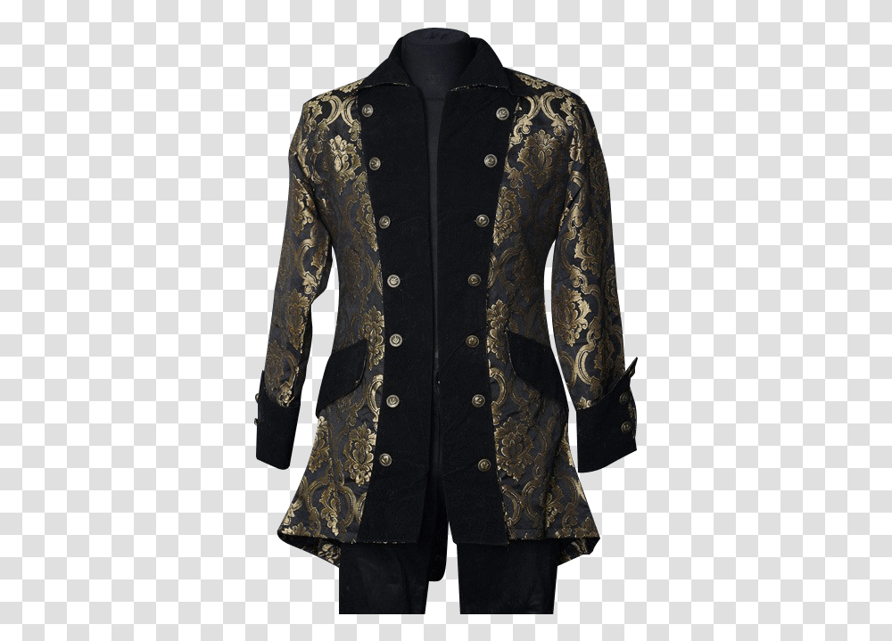 Brocade Pirate Coat, Apparel, Overcoat, Jacket Transparent Png