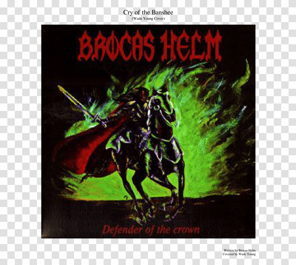 Brocas Helm Defender Of The Crown Album Cover, Book, Painting, Novel Transparent Png