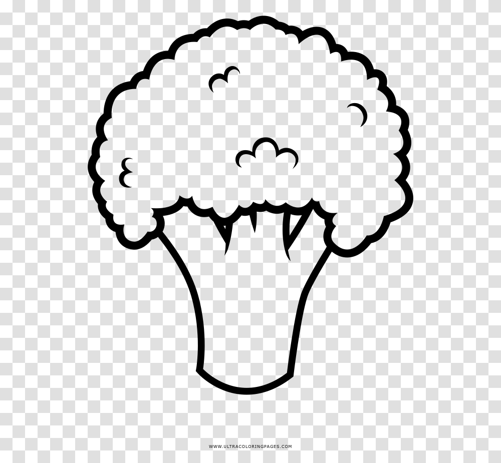 Broccoli Coloring Page, Gray, World Of Warcraft Transparent Png
