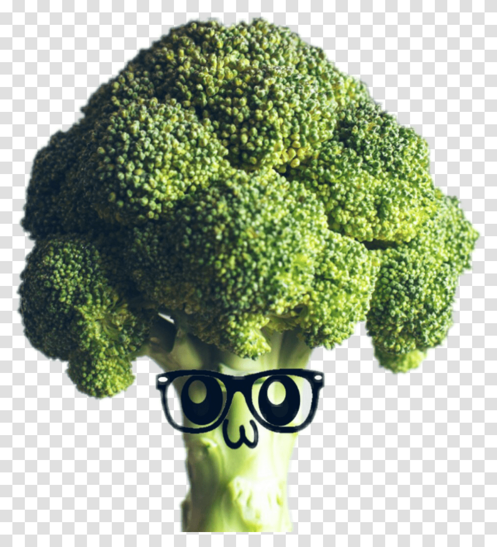 Broccoli Deku, Plant, Vegetable, Food, Sunglasses Transparent Png