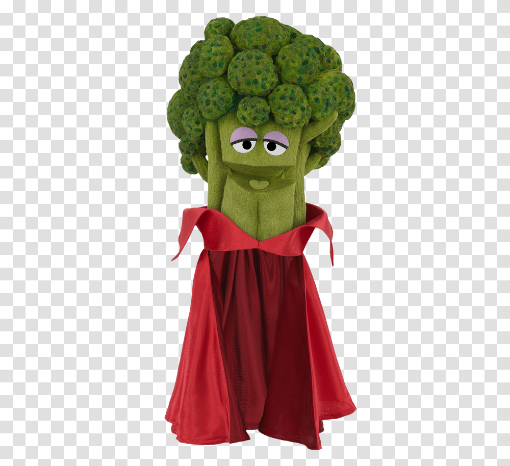 Broccoli With A Cape, Doll, Toy, Mascot Transparent Png