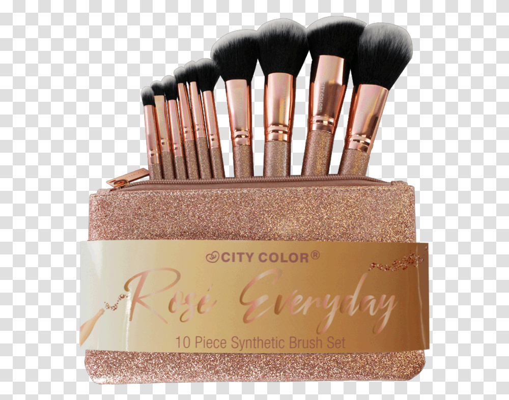 Brochas City Color Rose Everyday, Cosmetics, Brush, Tool, Face Makeup Transparent Png