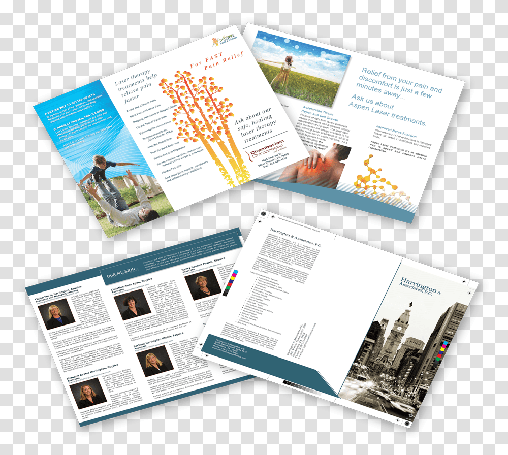 Brochure Trifold Aspenlasers Business Consulting New Flyer, Advertisement, Poster, Paper, Person Transparent Png