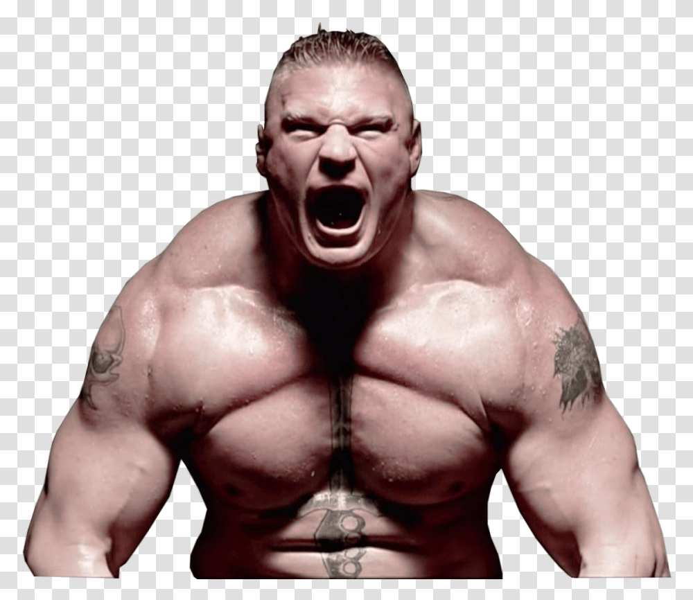Brock Lesnar, Person, Face, Arm, Working Out Transparent Png