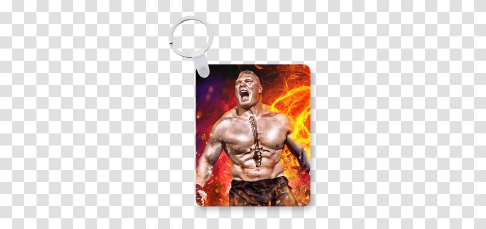 Brock Lesnar Printed Keychain Brock Lesnar, Person, Hand, Man, Clothing Transparent Png