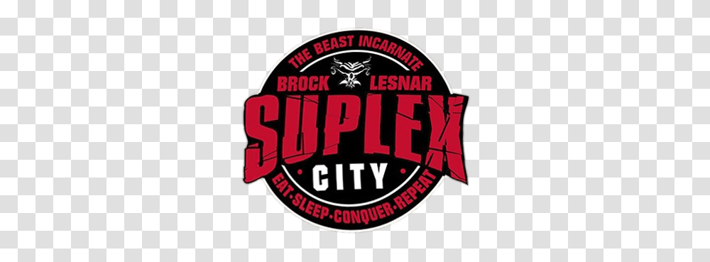 Brock Lesnar Suplex City Logo, Label, Leisure Activities Transparent Png