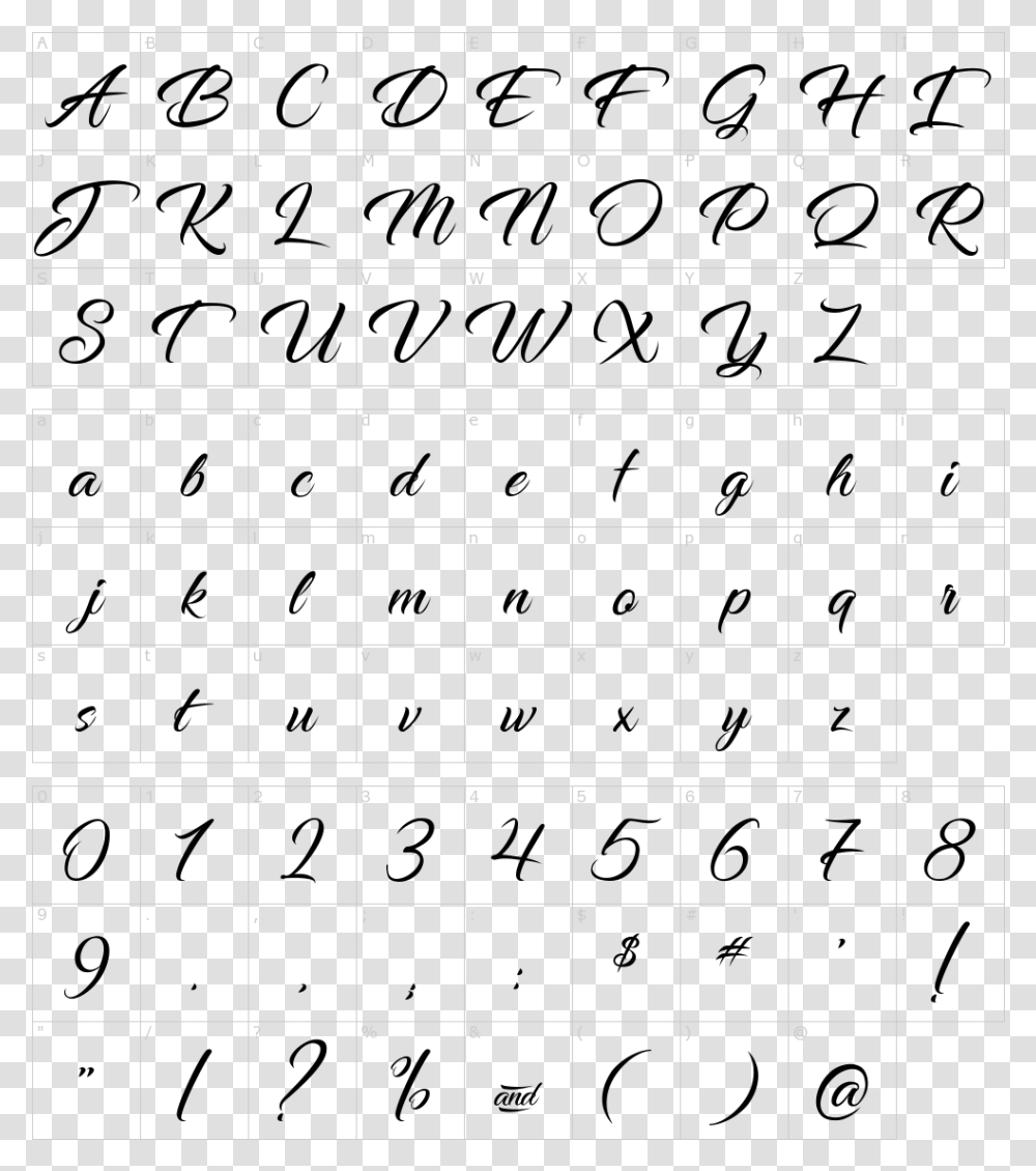 Brock Script Font, Number, Calendar Transparent Png