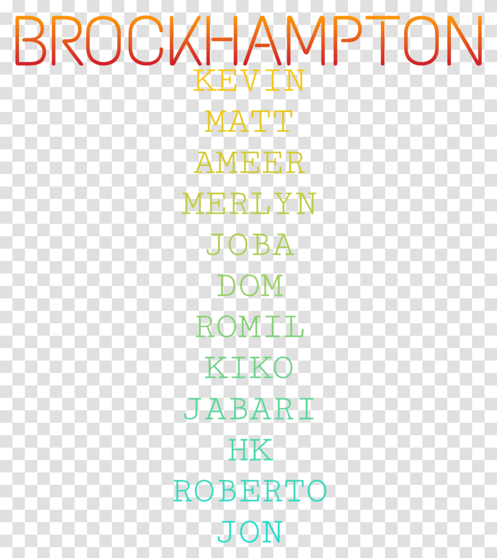 Brockhampton Freetoedit Orange, Number, Alphabet Transparent Png