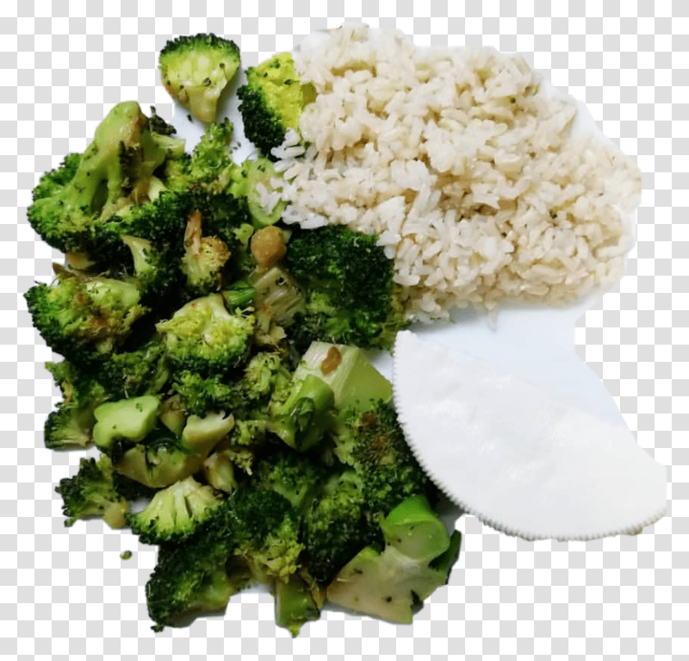Brocoli Queso Arroz Freetoedit Broccoli, Plant, Vegetable, Food, Cauliflower Transparent Png