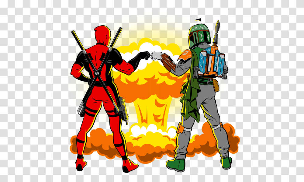 Brofist Deadpool Vs Boba Fett, Person, Human, Duel, Hand Transparent Png