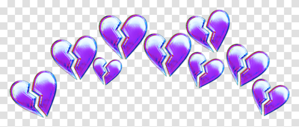Broken Blue Heart Emoji, Light, Neon, Pill Transparent Png