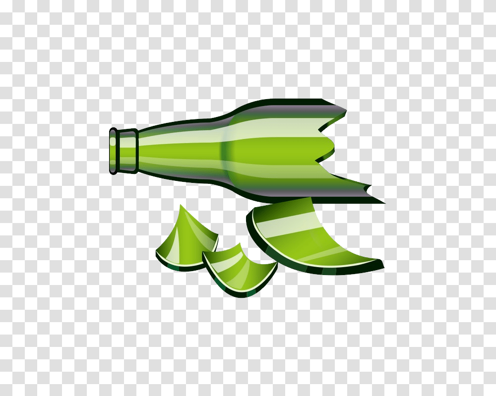 Broken Bottle, Drink, Plant, Green, Vegetable Transparent Png