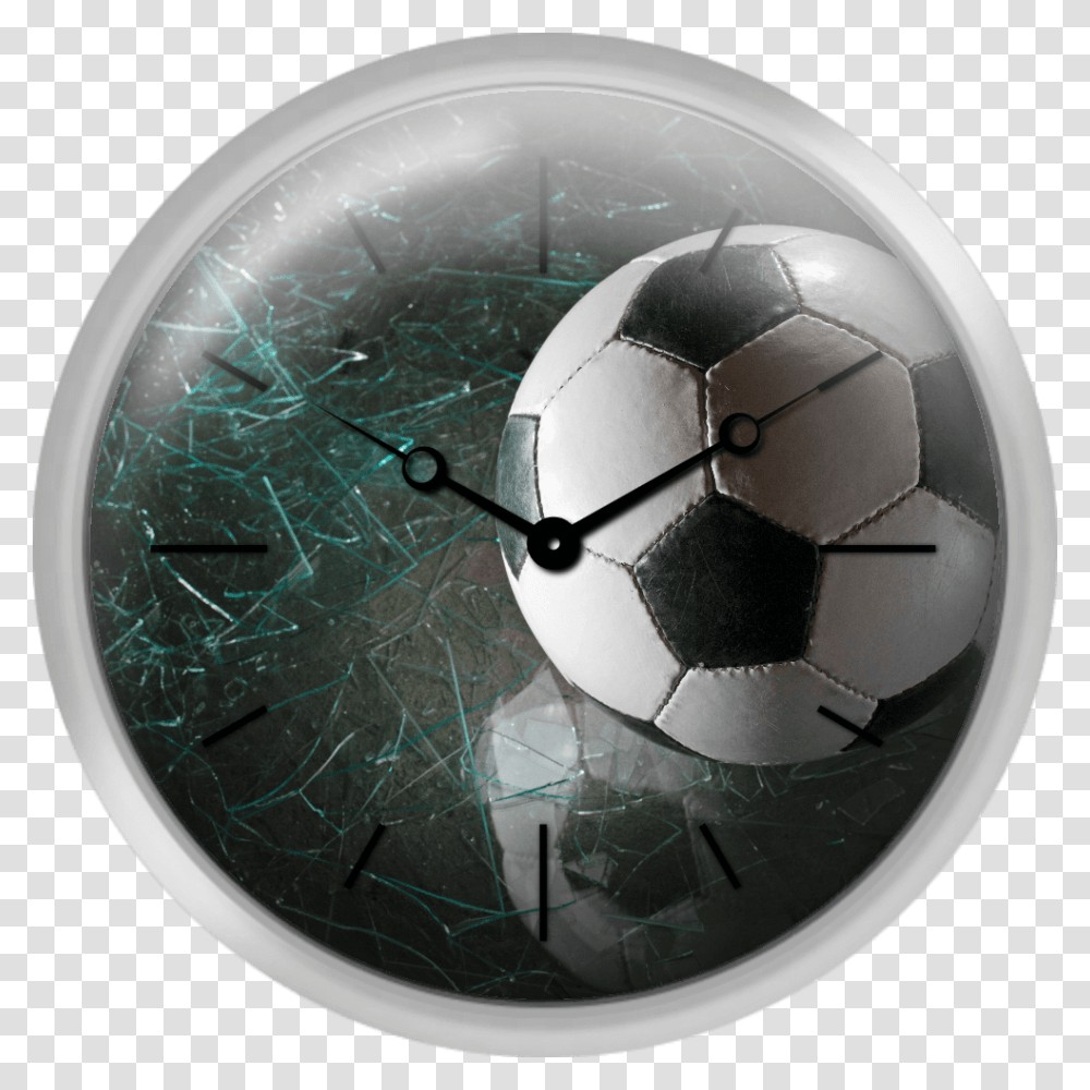 Broken Clock Soccer Ball, Football, Team Sport, Sports, Wall Clock Transparent Png