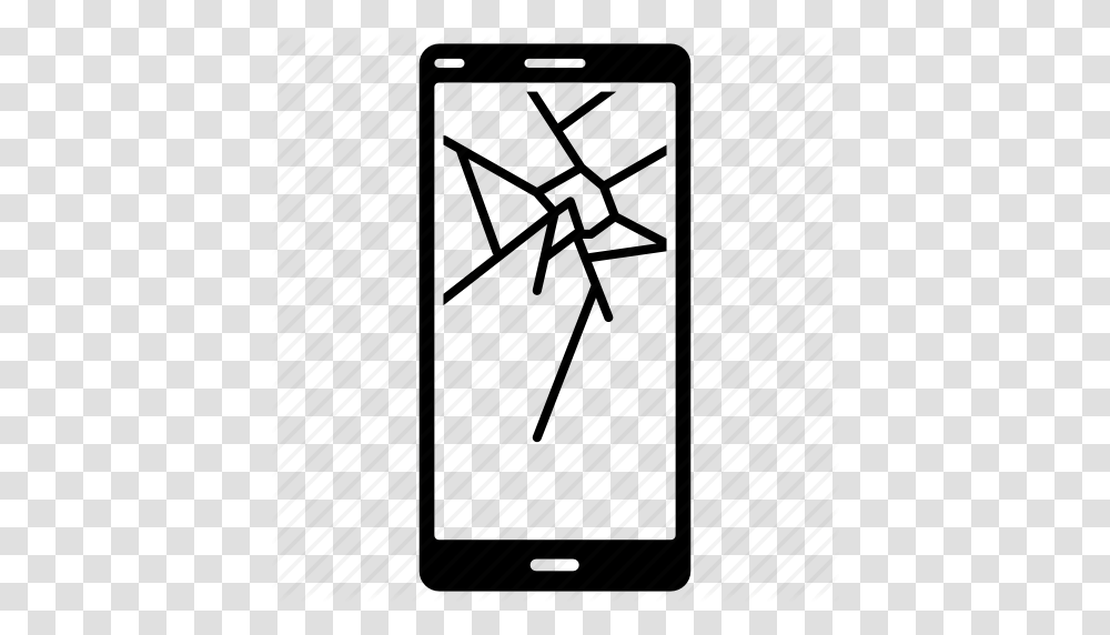 Broken Cracked Phone Screen Shattered Icon, Lighting, Star Symbol Transparent Png