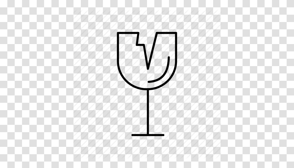 Broken Delivery Drink Glass Logistics Icon, Heart Transparent Png