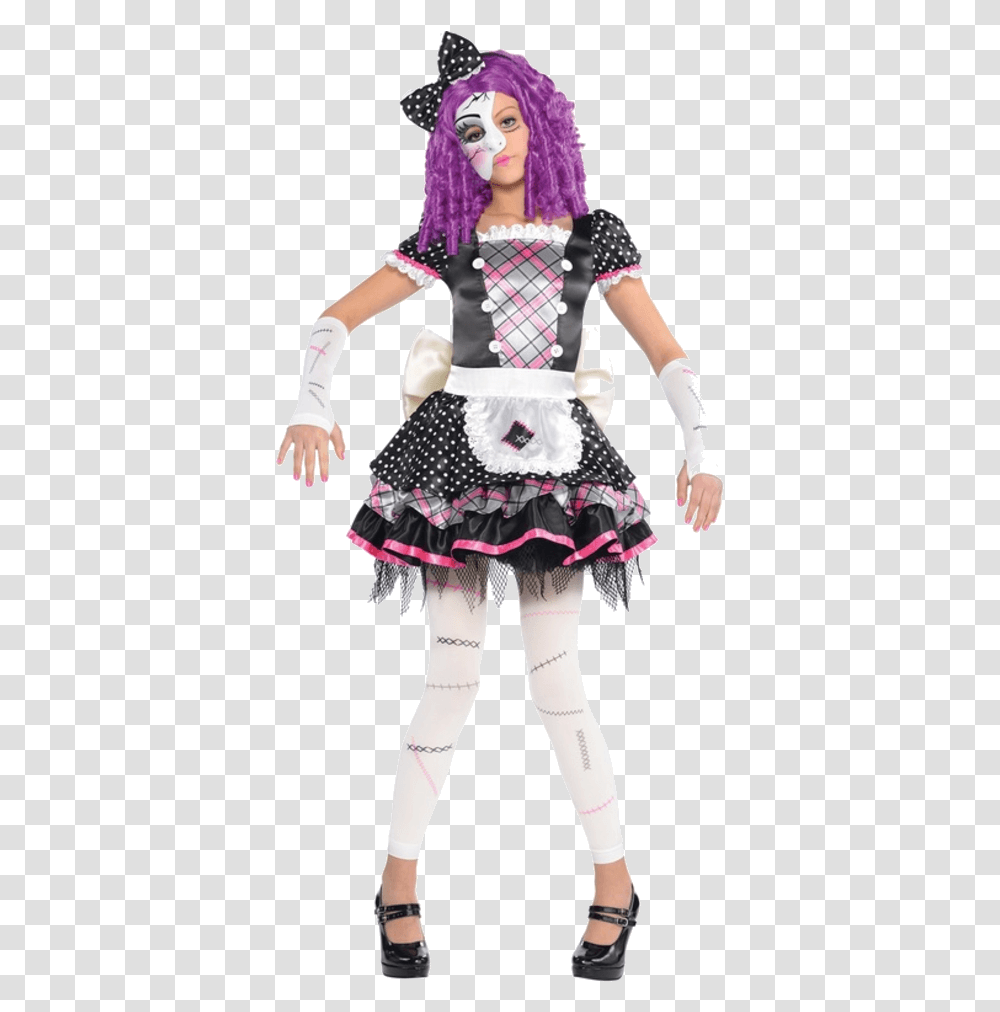 Broken Doll Halloween Costume, Skirt, Performer, Person, Girl Transparent Png