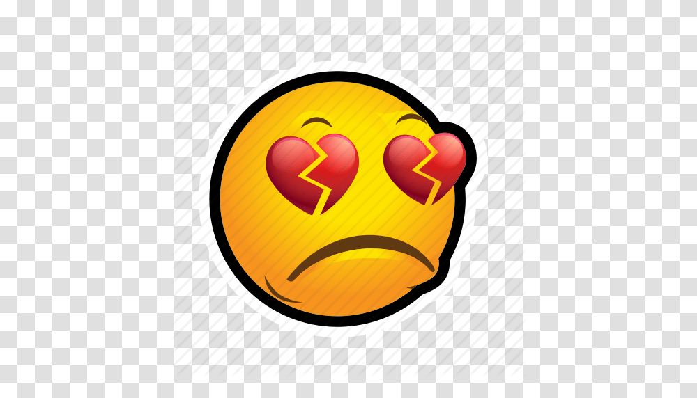 Broken Emoticon Heart Icon, Egg, Food, Pac Man Transparent Png
