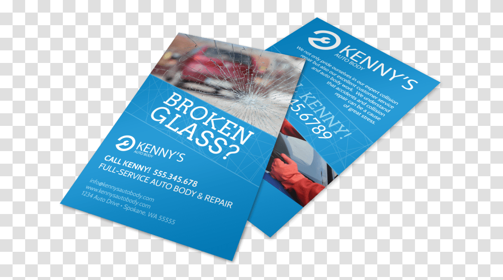 Broken Glass Auto Repair Flyer Template Preview Flyer, Advertisement, Poster, Paper, Brochure Transparent Png