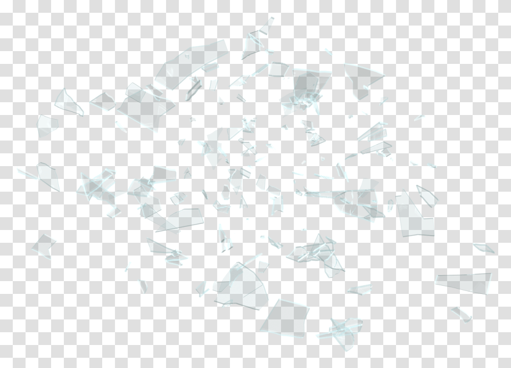 Broken Glass Flying, Confetti, Paper Transparent Png