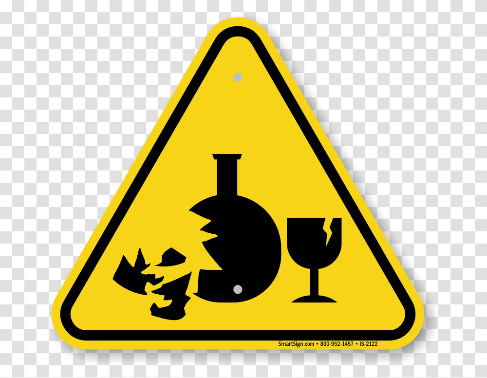 Broken Glass Hazard Symbol Iso Warning Sign Sku Is, Road Sign Transparent Png