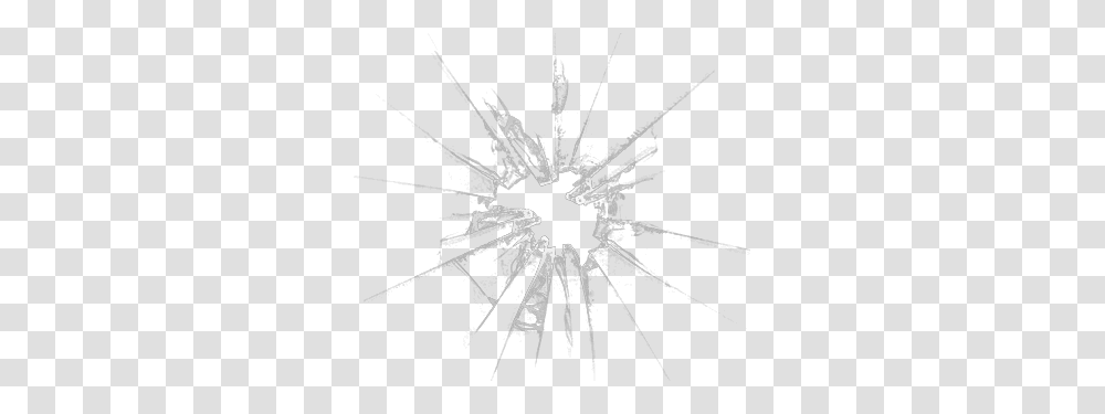 Broken Glass, Nature, Outdoors, Ice, Spider Transparent Png