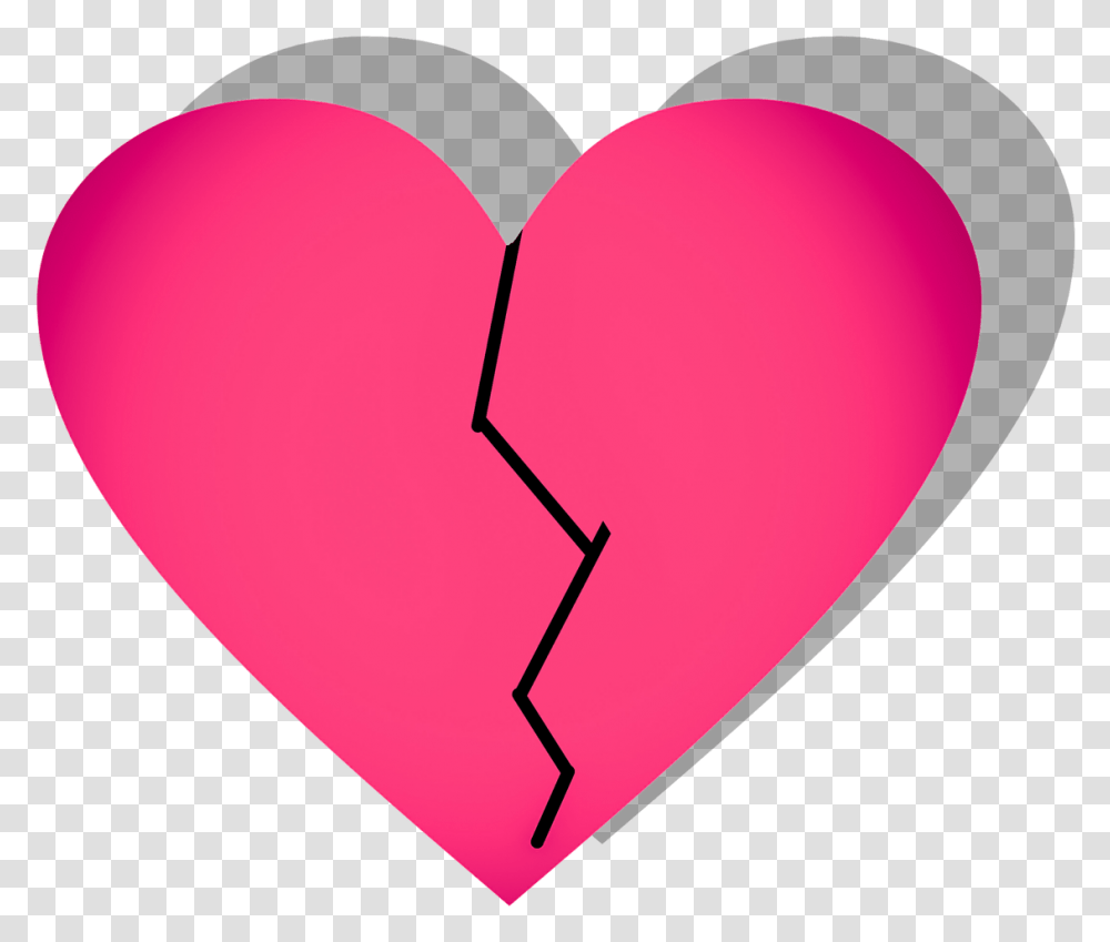 Broken Hartclipartvectorredicon Free Image From Girly, Balloon, Heart Transparent Png