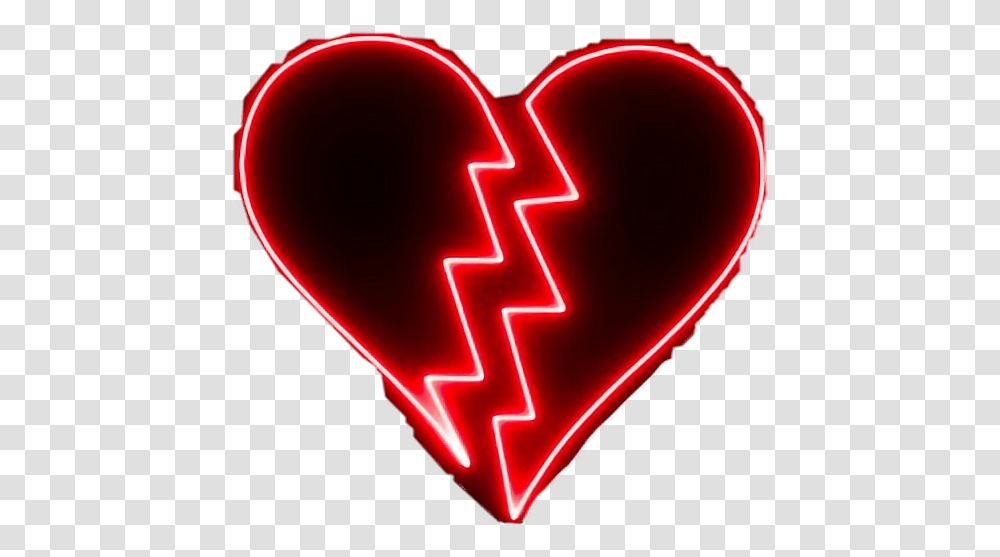 Broken Heart Aesthetic Posted By Ryan Peltier Think You Broke My Heart Again, Light, Neon, Ketchup, Food Transparent Png