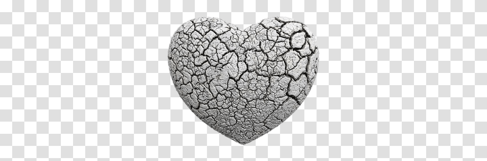 Broken Heart Black And White Stickpng Heart Broke Into Pieces, Rock, Soil, Rug, Nature Transparent Png