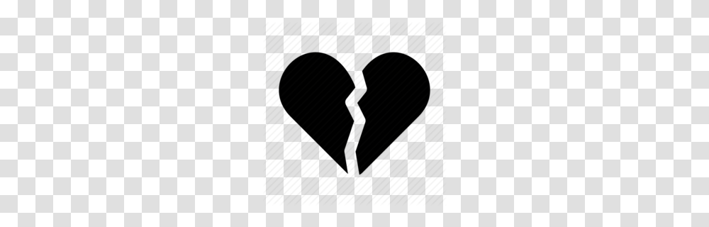 Broken Heart Clipart, Brush, Tool, Silhouette Transparent Png