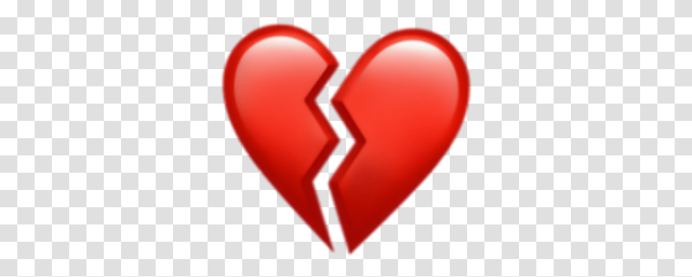 Broken Heart Clipart Picsart Broken Heart Iphone Emoji, Balloon, Sticker, Label Transparent Png