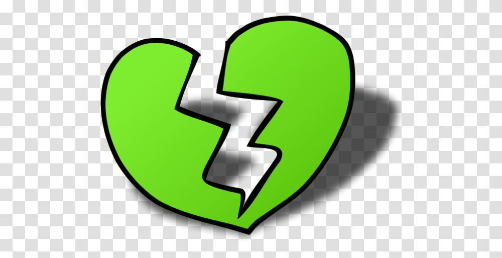 Broken Heart Cliparts Broken Heart Clip Art 600x452 Broken Green Heart Emoji, Symbol, Recycling Symbol Transparent Png